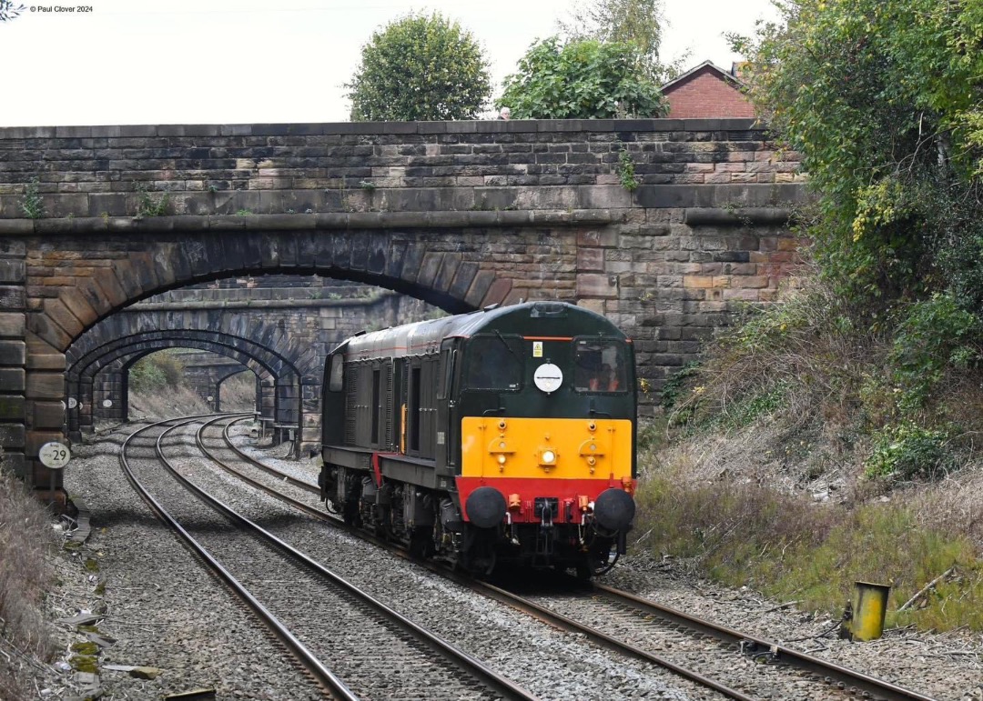 Inter City Railway Society on Train Siding: 20096 (D8096)+20107 (D8107) Working the 0Z44 0726 Carlisle Upperby TMD LSL to Barrow Hill Loco Inspection Point. At
Belper.