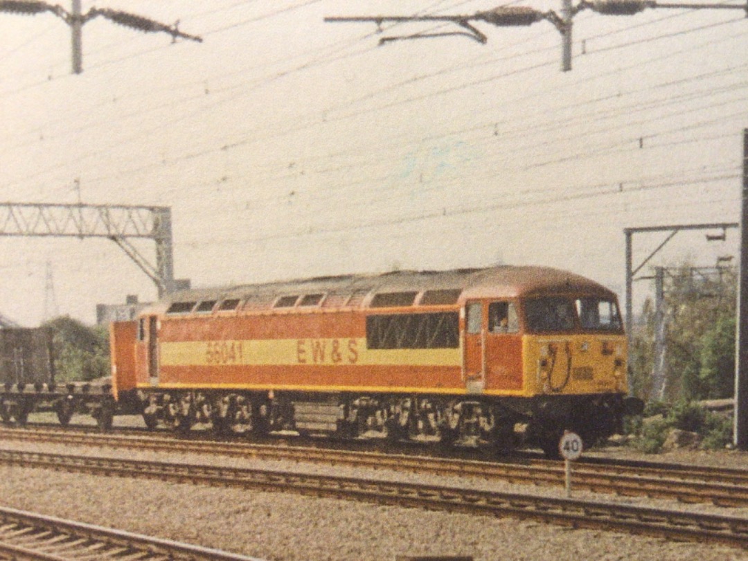 Alex Coomber on Train Siding: A Class 56. No. 56041 sporting the distinctive and not unattractive red and gold livery complete with the Lion, Dragon and Stag
Beasties...