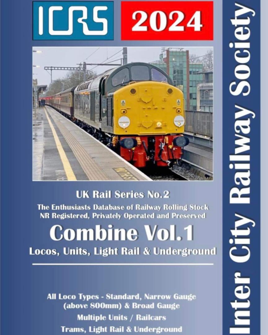 Inter City Railway Society on Train Siding: Our Range of 2024 Spotting Books available to PRE ORDER Via our website at -
https://intercityrailwaysociety.org/books.html