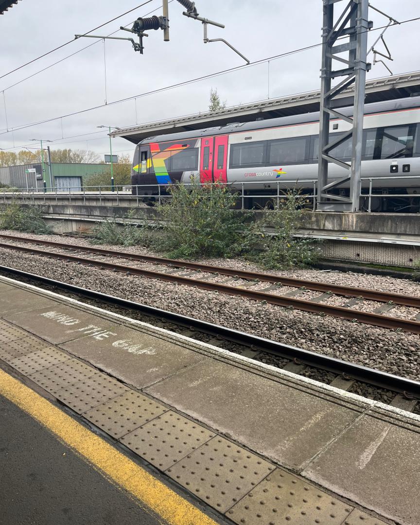 EBClass47 on Train Siding: 170618 Trainbow at Nuneaton on the delayed 12:09 (Departed 12:15) service to Birmingham New Street