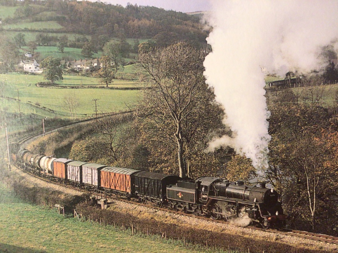 Alex Coomber on Train Siding: A demonstration freight train for photographers is captured near Glyndyfrdwy behind a BR 2-6-0 No. 76079 built at Horwich in 1957
and...