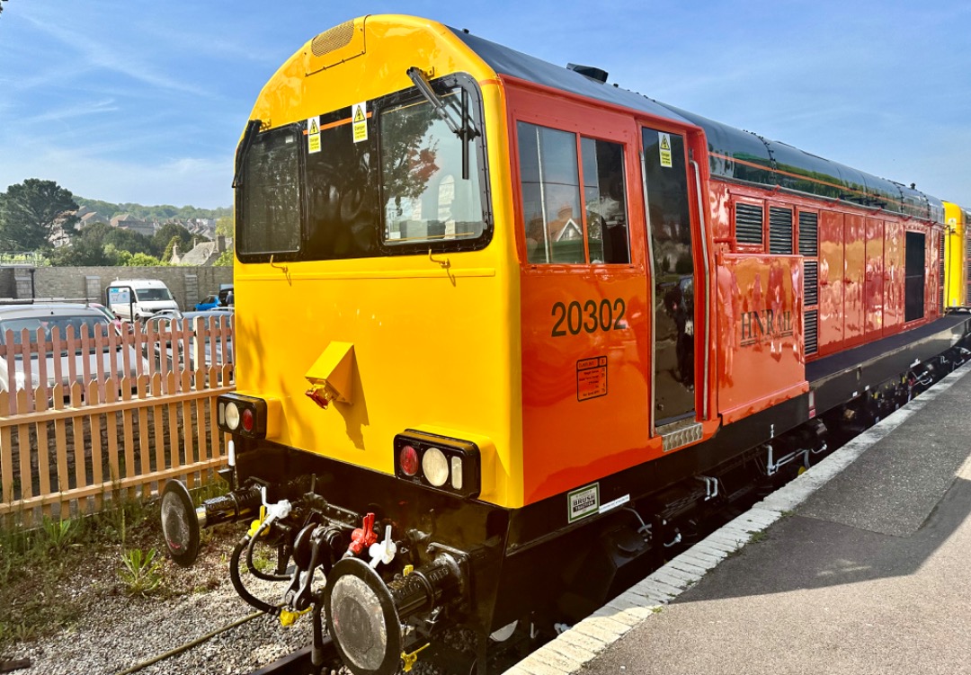 Michael Gates on Train Siding: HNRC Class 20 20302 (with sister loco 20311) were in immaculate condition at the Swanage Diesel Gala.