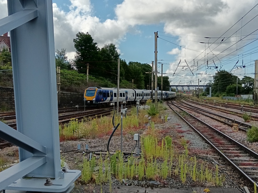 Whistlestopper on Train Siding: Northern class 195/1s No. #195115 and #195124 arriving into Preston this morning working 1C70 0829 Manchester Airport to
Windermere.