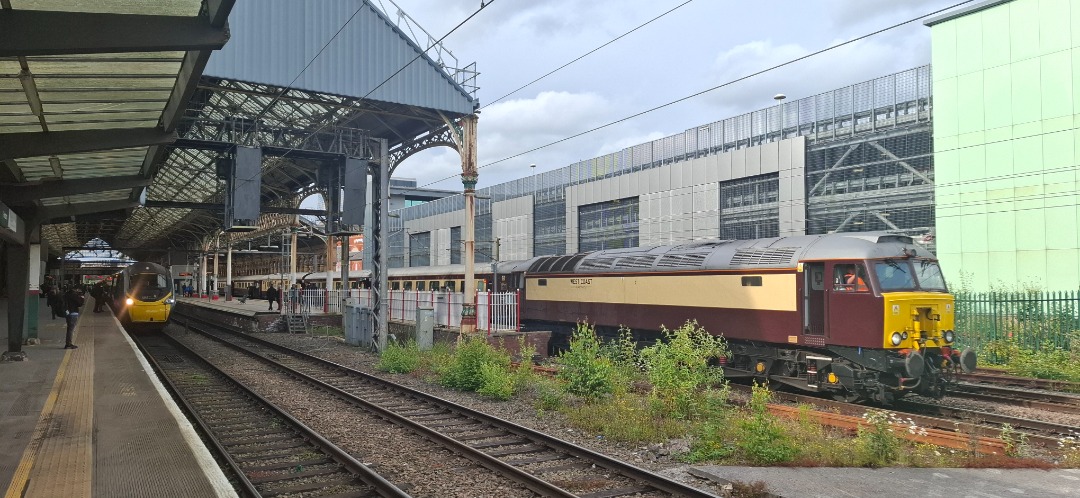 Meridian Railways on Train Siding: Tangmere 34067 seen at Preston heading up the Northern Belle before the diesels took over