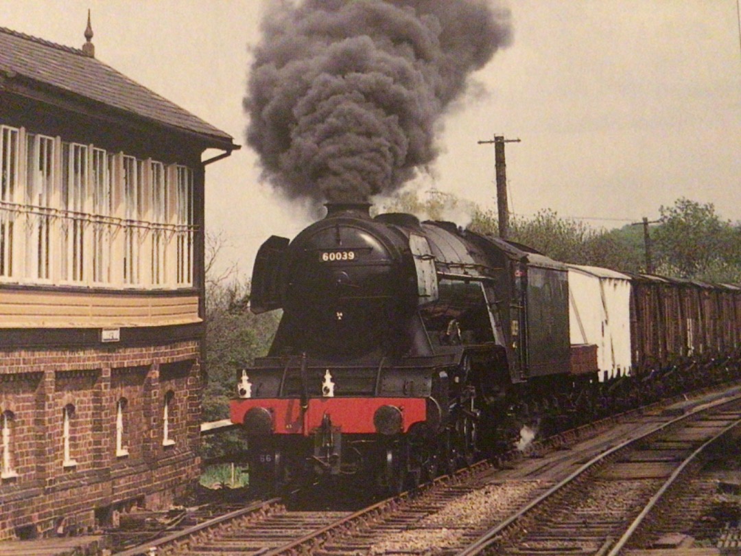 Alex Coomber on Train Siding: A photographers special passes the signal box at Wansford with a recreated express goods. An LNER A3 Pacific No. 60103 The
Flying...