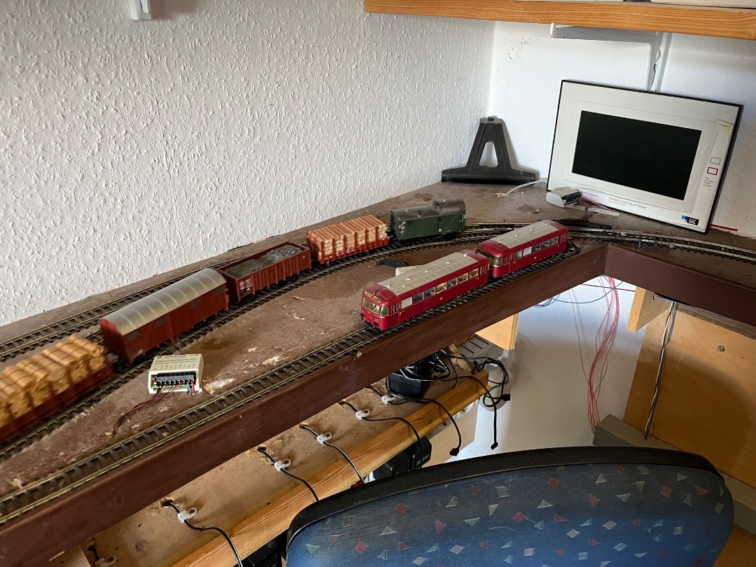 Joran on Train Siding: Wat dieselmodelspoortreinen op een modelspoorbaan genomen in het Eisenbahnmuseum Stockheim. ( deel 1 )