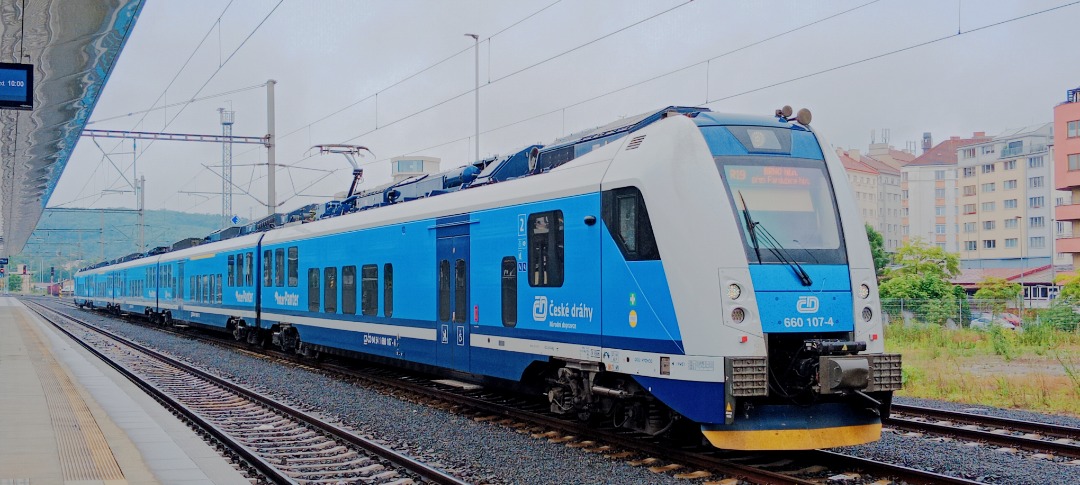 Davca ☑️ on Train Siding: Train interpanter on express " Svitava" from Praha-Vršovice to Brno main station in Praha-Vršovice