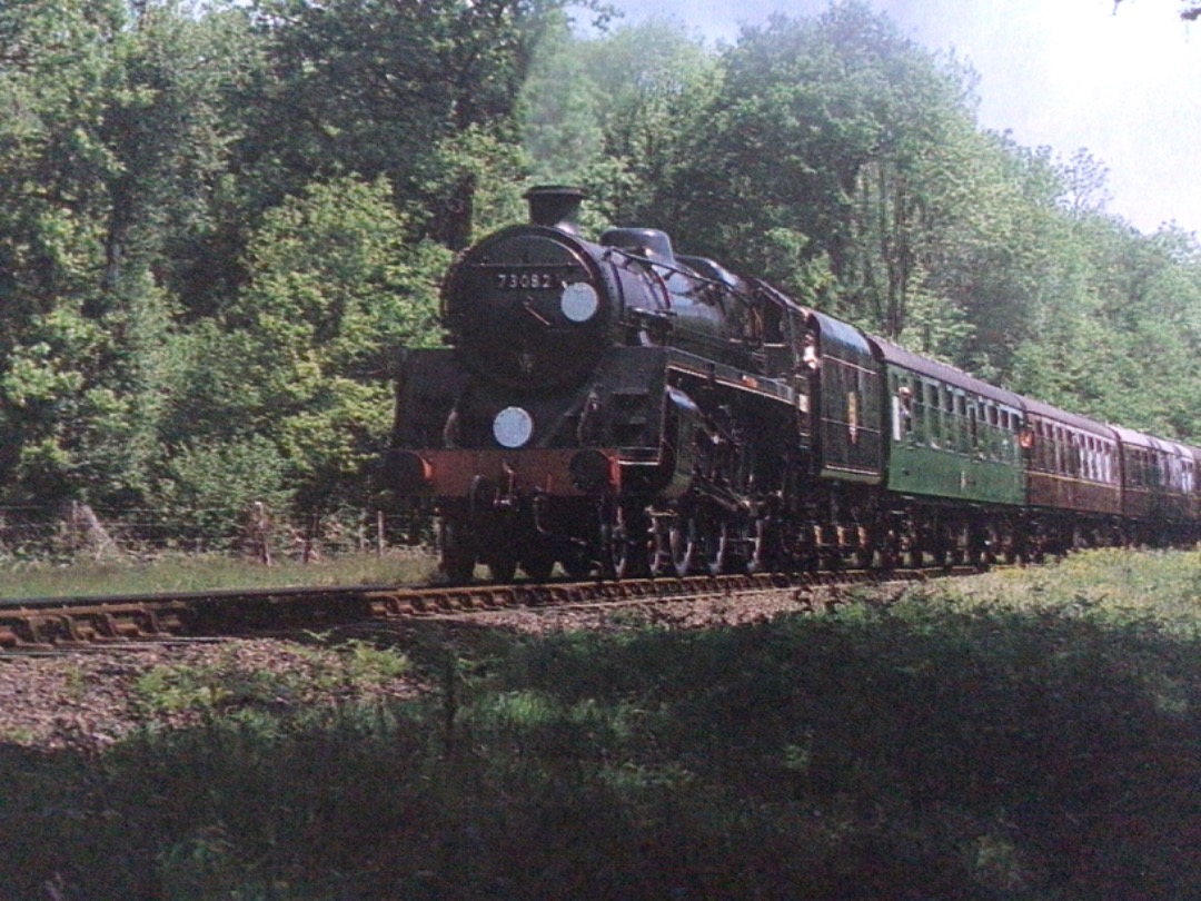 Alex Coomber on Train Siding: A British Railways built Standard Class 5 4-6-0 Camelot was built in 1955 and delivered to Bluebell in October 1979. It is seen
here on...