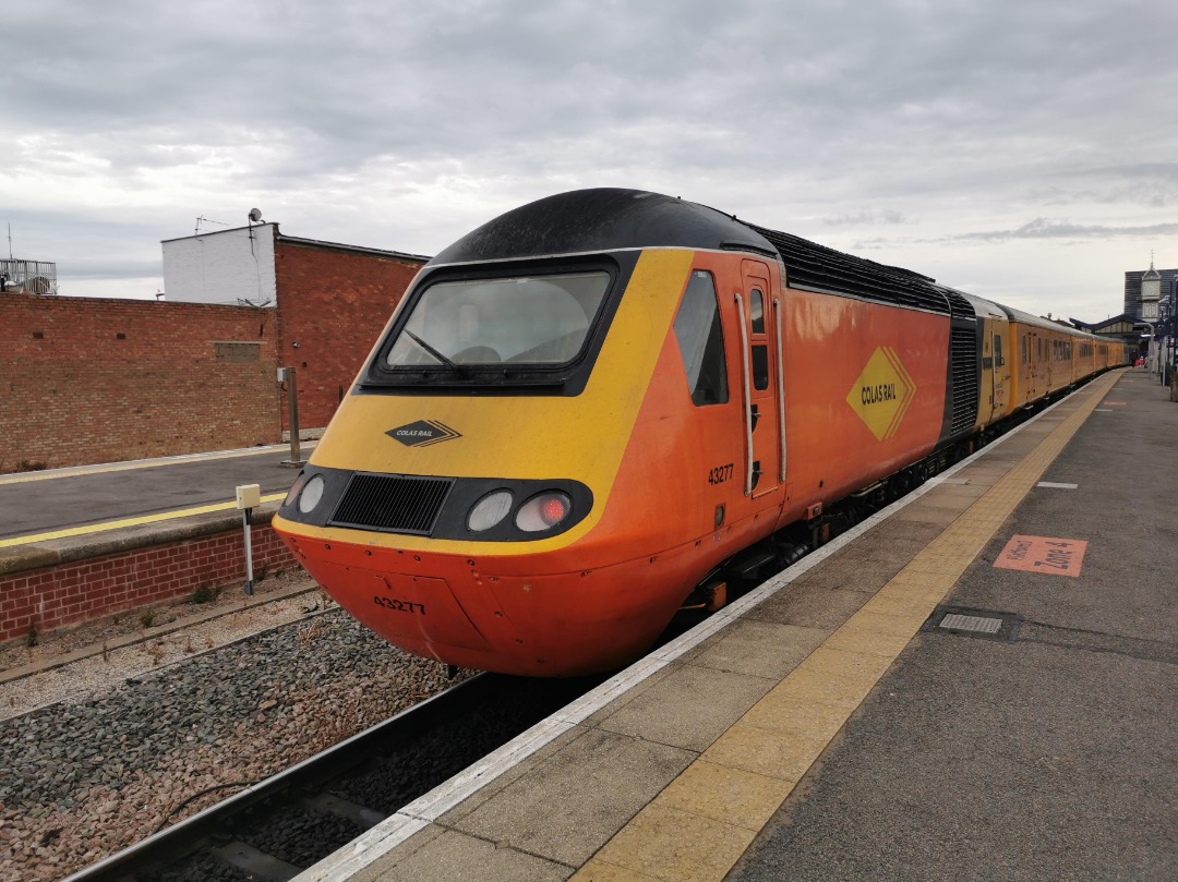 Rail Ale Adventures on Train Siding: 43277 Safety Task Force and 43357 make up the latest Colas Rail test train, 1Q50 Derby RTC to Doncaster CHS via
Cleethorpes. Seen...