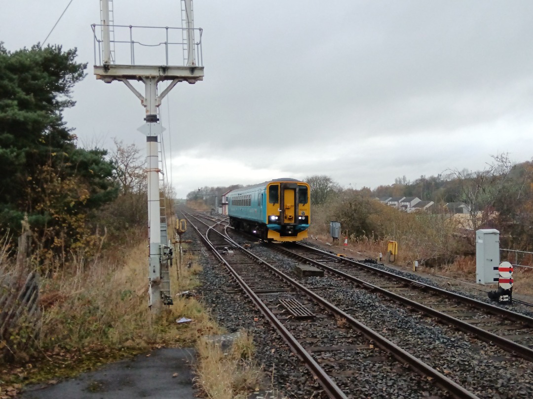 Whistlestopper on Train Siding: Network Rail track recording vehicle No. #153311 passing Appleby this morning working 2Q10 0901 Newcastle to Derby RTC via the
Tyne...