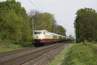 Tammycompanythetrainspotter on Train Siding: The historic pre-series electric locomotive “E03 001” of the DB Museum (built in 1965)