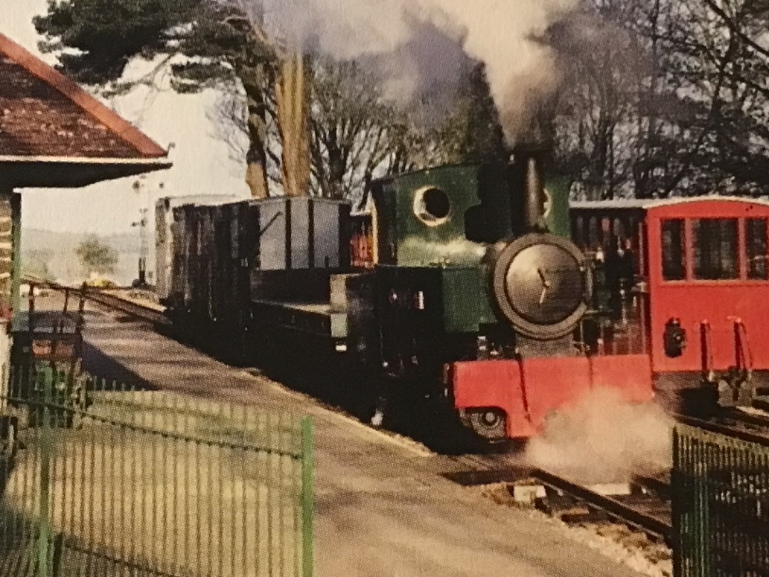 Alex Coomber on Train Siding: Built by Kerr, Stuart & Co in 1915. The Lynton & Barnstaple Railways 0-6-0T Axe is seen here at picturesque Woody Bay
Station after...