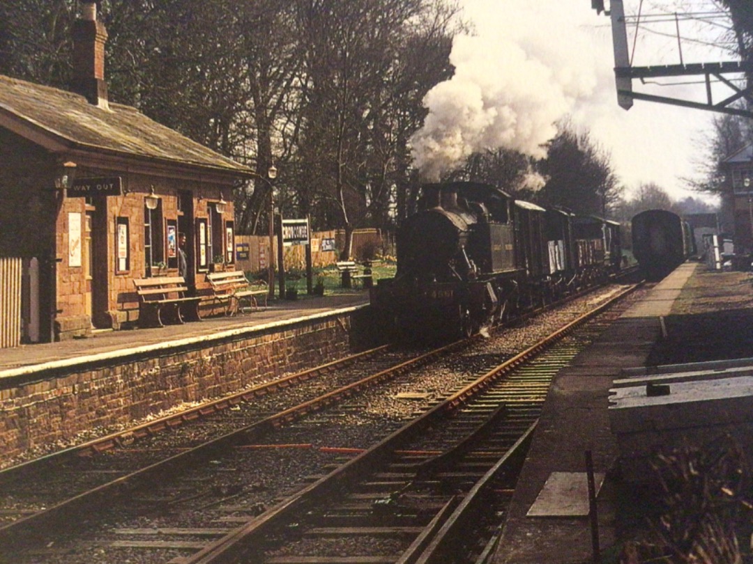 Alex Coomber on Train Siding: The picturesque setting of Crowcombe Heathfield Station is one of the most attractive on the line. A GWR Prairie No. 4561 enters
with a...