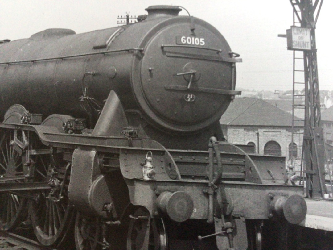 Alex Coomber on Train Siding: A Class A3 4-6-2 No. 60105 Victor Wild pauses at Grantham Station with The Northumbrian on 4th July 1956.