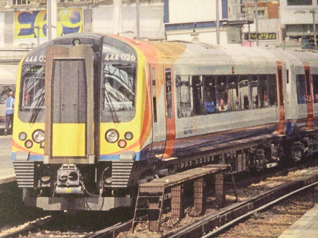 Alex Coomber on Train Siding: A Class 444 Desiro No. 444026 750 Volt DC was built by Siemens in 2002-04 for South West Trains and capable of 100 MPH. These
highly...