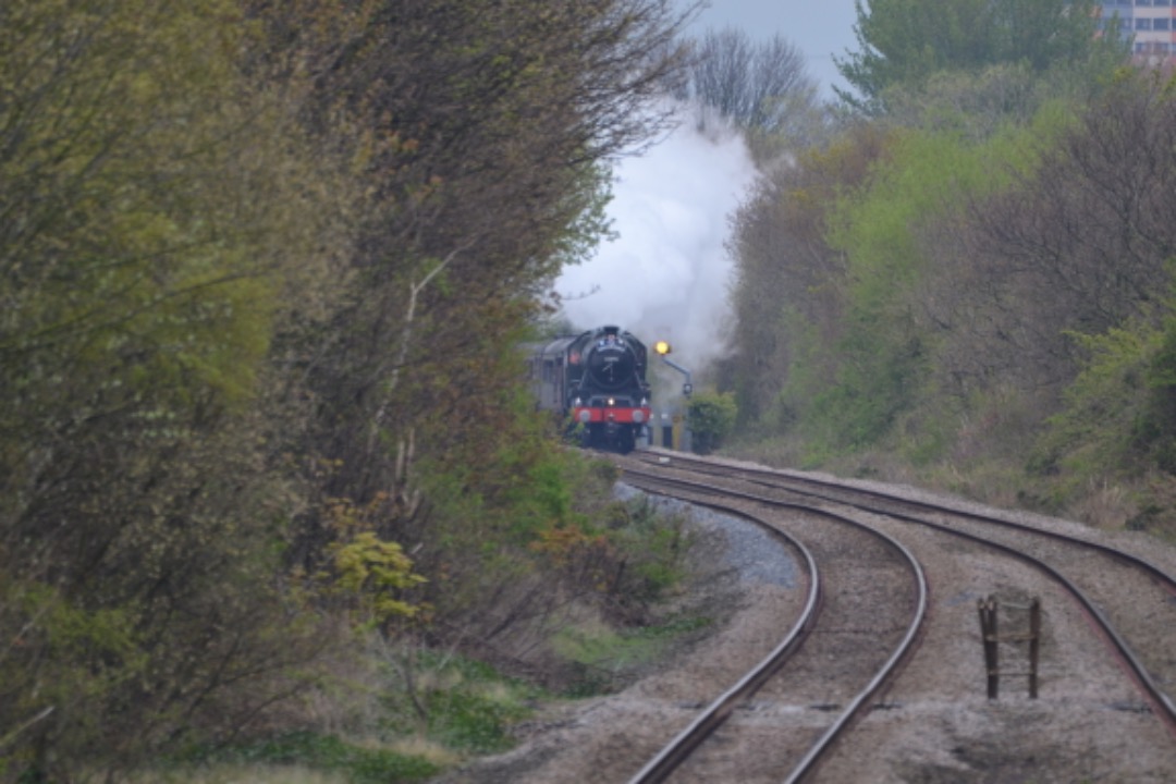 John Stemp on Train Siding: 45596 'BAHAMAS' At Bagillt Footbridge. 1Z17 1545 Chester to Holyhead Coaches 14060, 99723, 99371, 99128, 99348, 99350,
99351, 1961, 99352,...