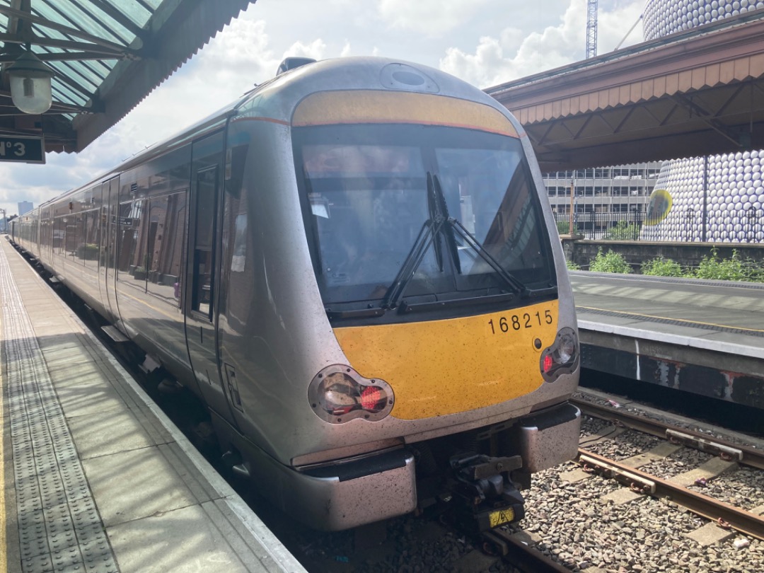 Theo555 on Train Siding: Went on another Chiltern Railways ride today, caught 168215 down to Leamington Spa then a very lucky catch, 68014 with silver set AL01
back up...