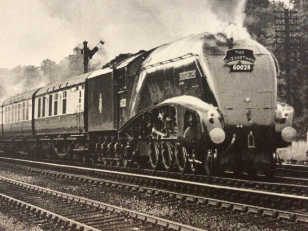 Alex Coomber on Train Siding: The Inaugural run of The Elizabethan on 29th June 1953. The non stop express from London Kings Cross to Edinburgh Waverley is
headed by a...