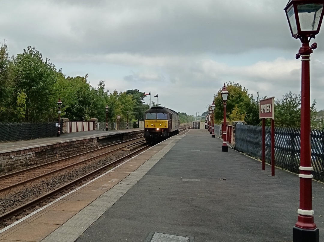 Whistlestopper on Train Siding: West Coast Railways class 47/4 No. #47802 passing Appleby this morning working 0Z67 1109 Carlisle to Kirkby Stephen Up
Reception...