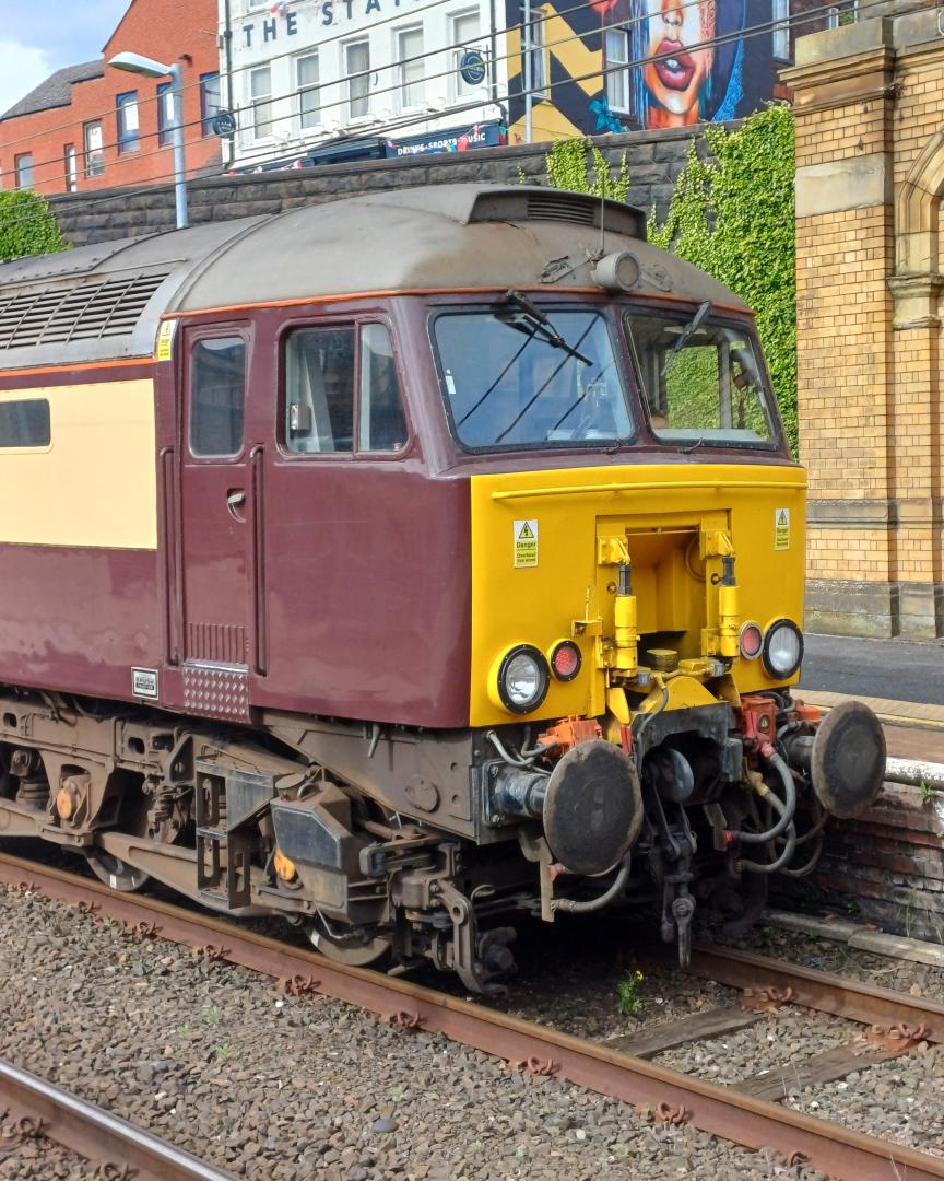 James Taylor on Train Siding: Class 57 313 Scarborough castle at preston station Go to Channel for more at James's train's 4472