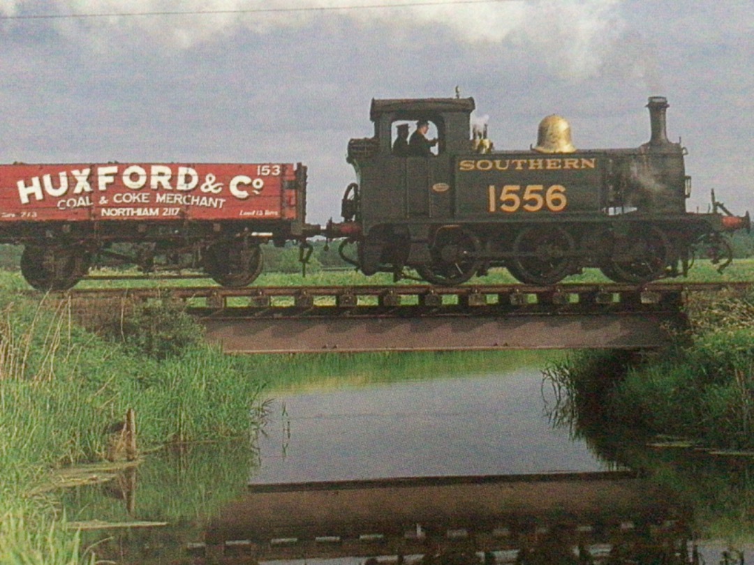 Alex Coomber on Train Siding: A South Eastern & Chatham Railway P Class 0-6-0 tank No. 1556 of 1909 crosses the Hexden Channel between Wittersham Road and
Northiam.