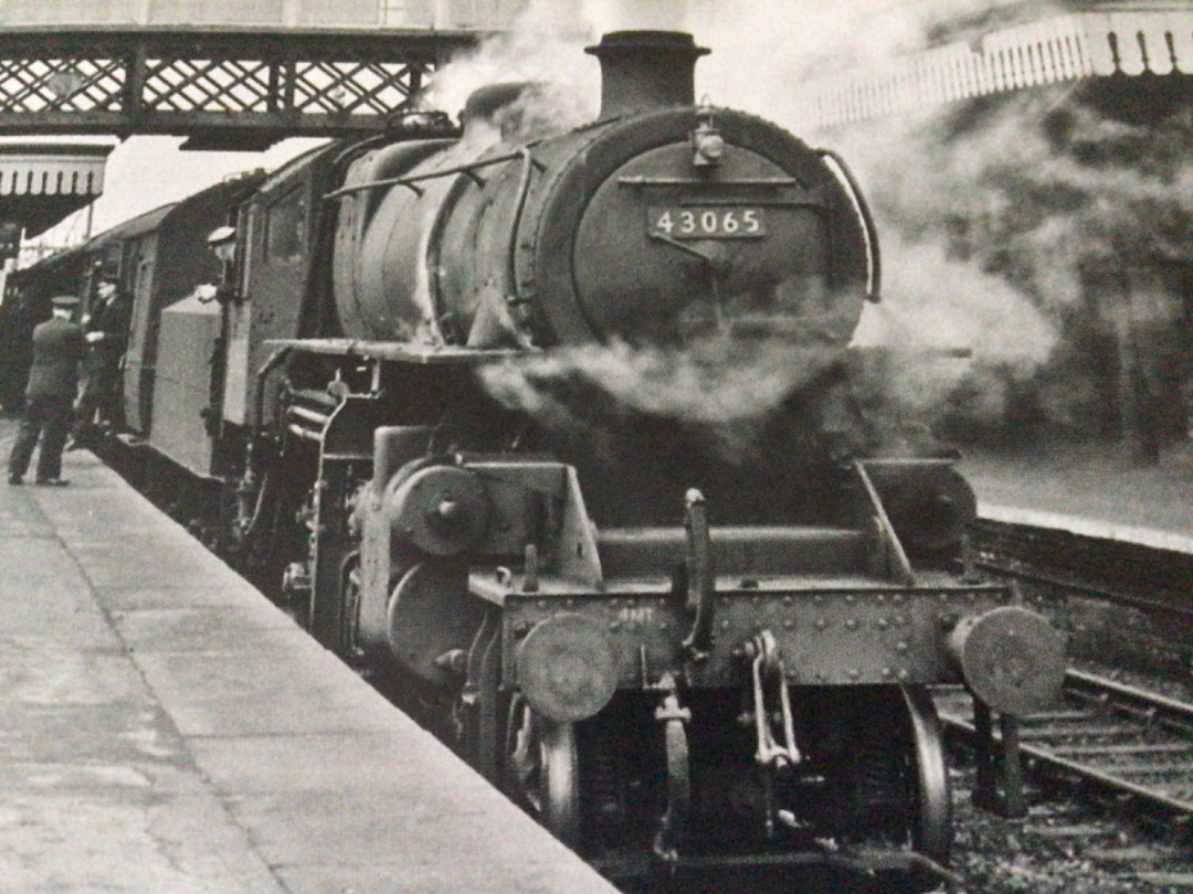 Alex Coomber on Train Siding: Nearing the end. An Ivatt Class 4MT 2-6-0 No. 43065 heads an M&GN train at Spalding on 21st February 1959 less than 2 weeks
before the...