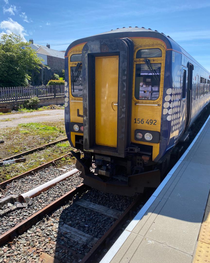 Christopher Middleton on Train Siding: at Fort William with 45212 on the 12:46 Jacobite and Malllaig with 62005 and 156492 on 27/5/21