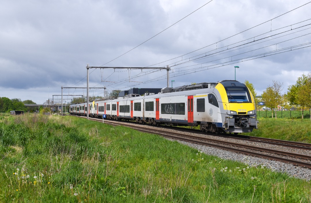 NL Rail on Train Siding: NMBS Desiro 8124 en 8083 komen langs Terjodenstraat in Welle gereden als S3 naar Brussel-Zuid en Dendermende.