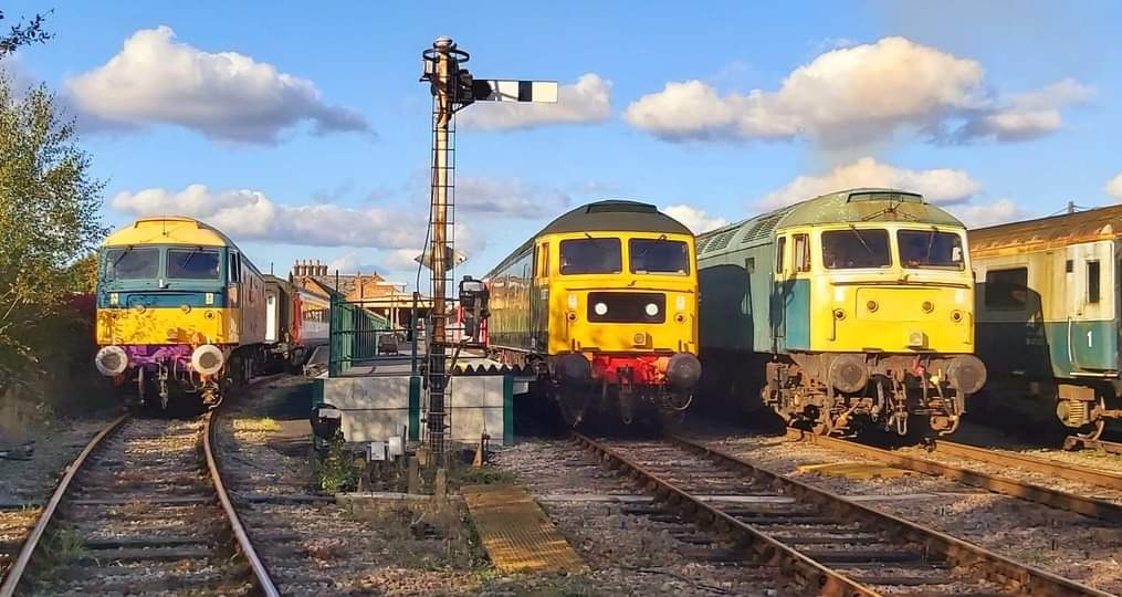 Wymondham abbey station on Train Siding: This weekend on the MNR heritage railway Stratford 47 running weekend with special timetables and last weekend of the
loop...