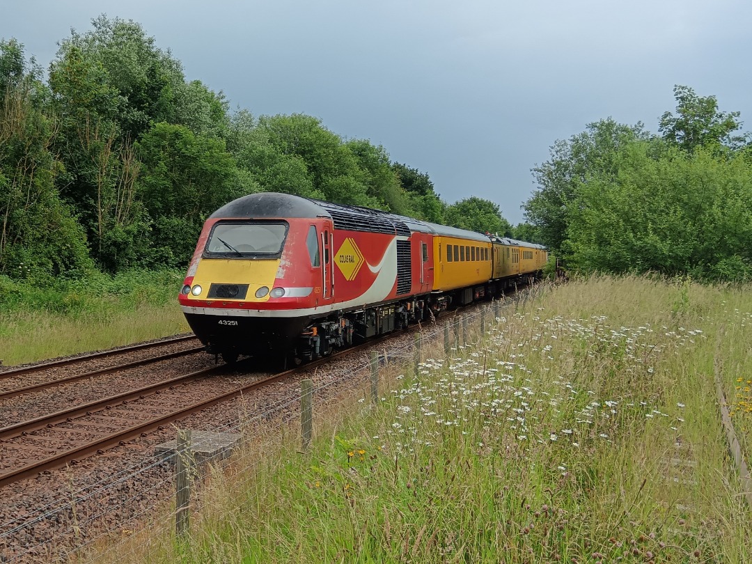 Whistlestopper on Train Siding: Colas Rail class 43/2s No. #43251 and #43274 passing Appleby this afternoon working 5Z43 1152 York Holgate Siding to York
Holgate...