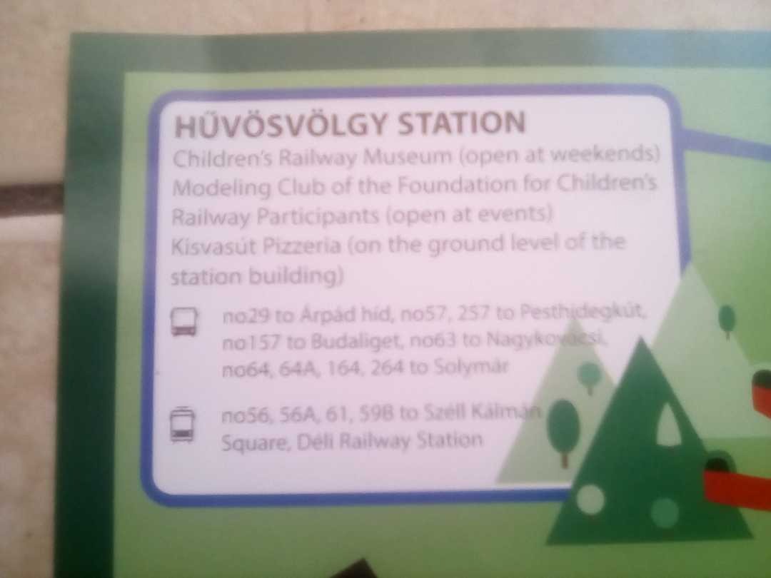 MR. Ikarus on Train Siding: The first station of the children's railway: Hűvösvölgy station. Children's Railway Museum (open at weekends)
Modeling Club of the...