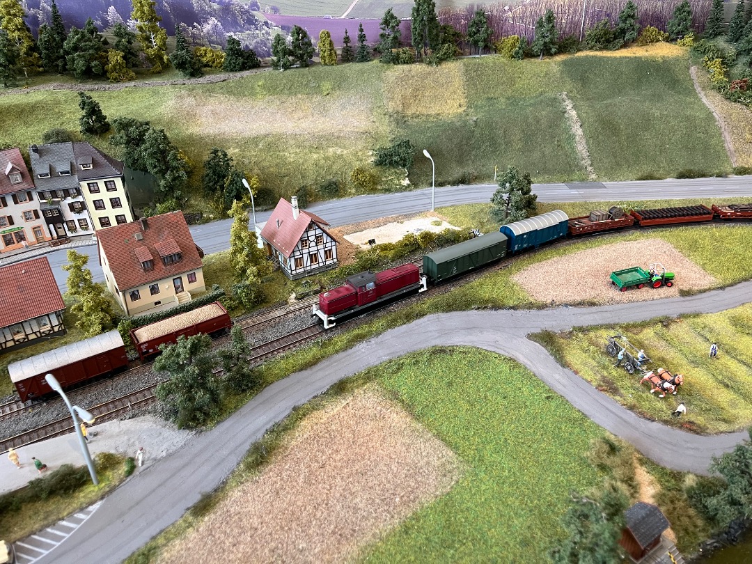 Joran on Train Siding: Wat dieselmodelspoortreinen op een modelspoorbaan genomen in het Eisenbahnmuseum Stockheim. ( deel 1 )