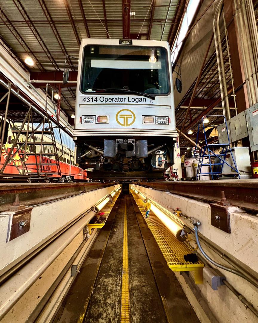 Logan Tracy on Train Siding: This is a inside look into Pittsburgh Region Transit (PRT) Maintenance Facility! Thank you to all the employees who made this
possible....