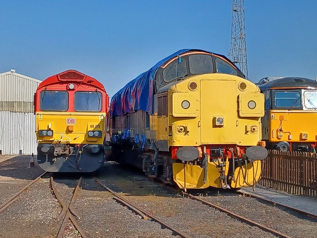 Trainnut on Train Siding: #photo #train #electric #diesel #depot some more photos of the locos and the APT with its nose cone open #Railriders