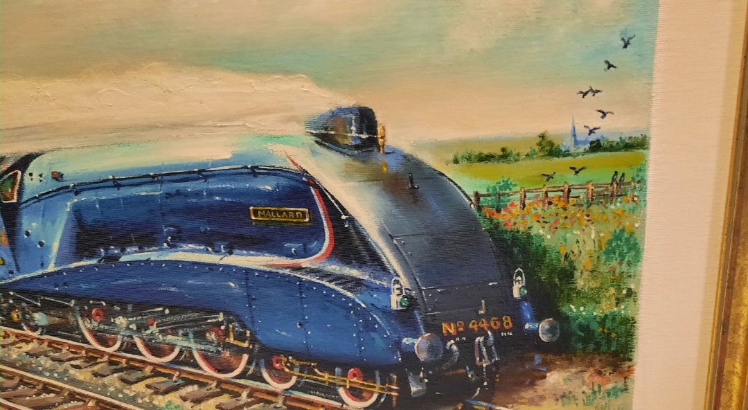 skymouse1978 on Train Siding: The infamous Mallard.Artist Kenneth Spencer.would anyone be interested in purchasing this commissioned piece from my late
father's...