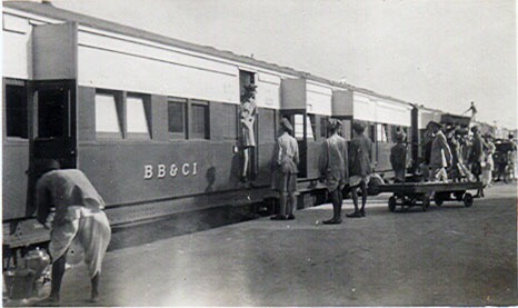 Mayank Singh on Train Siding: Images of the Frontier Mail from 1942. This train was considered the fastest and most important train in the British Empire
back...