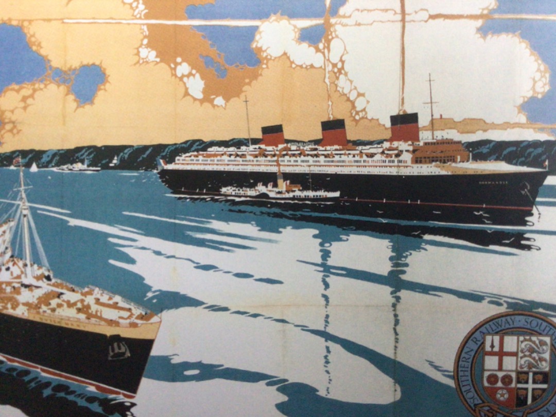 Alex Coomber on Train Siding: Featuring the new Cunard RMS Queen Mary and the French Lines SS Normandie off Spithead. The Worlds Greatest Liners use Southampton
Docks...