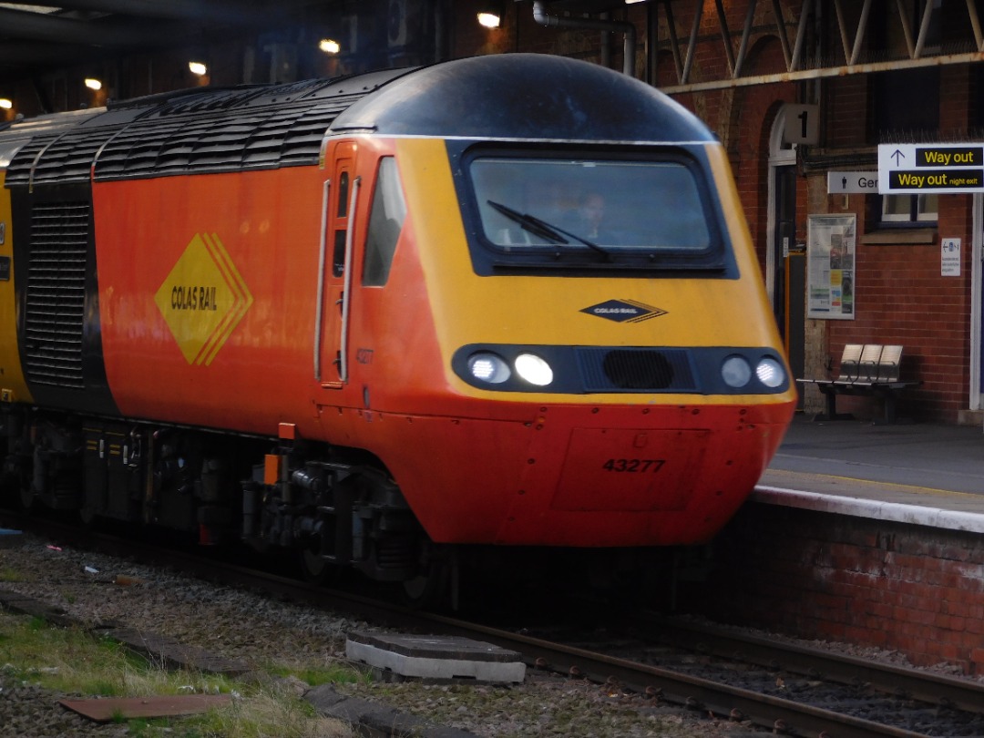 Transport in N-E Lincolnshire on Train Siding: 43 277 and 43 257 on 1Q50 From Derby R.T.C. to Derby R.T.C. Via Cleethorpes