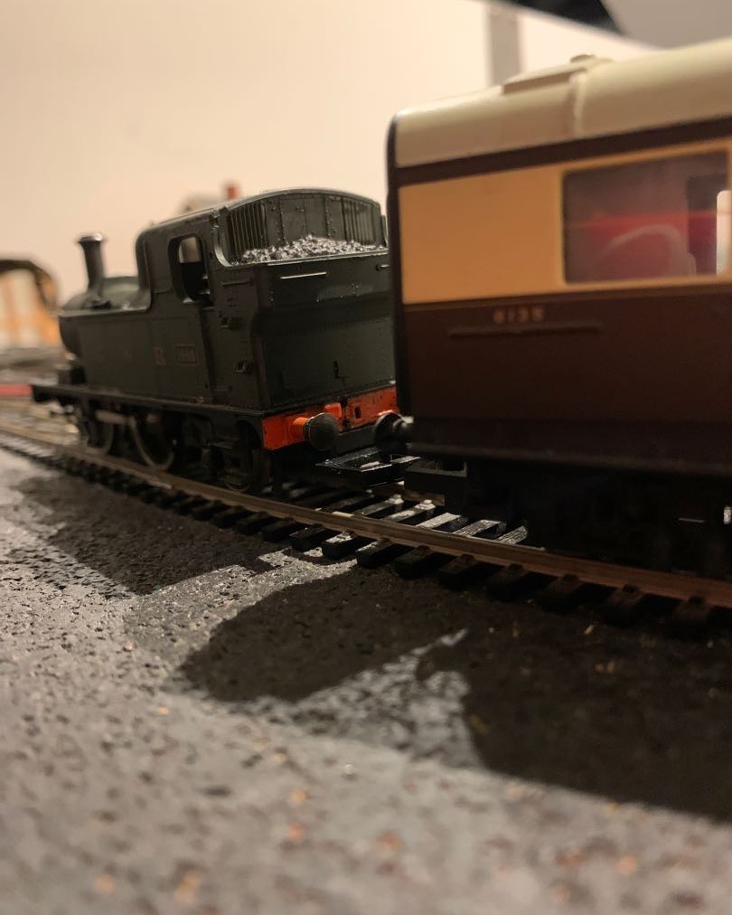 train_collecter on Train Siding: Got a new 00 gauge 14xx airfix model for £15 and after a little maintenance its running well