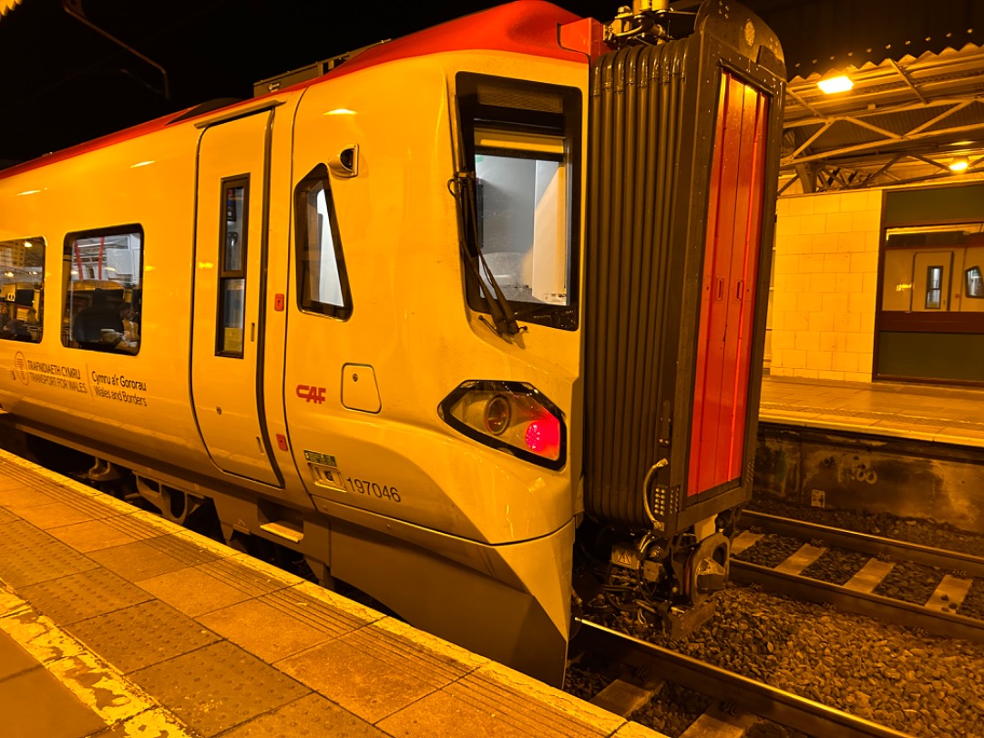 Iain Alba on Train Siding: Friday night at Cardiff central. On my way back after the law society dinner, I was spoilt for choice with these trains all at (or
arriving...