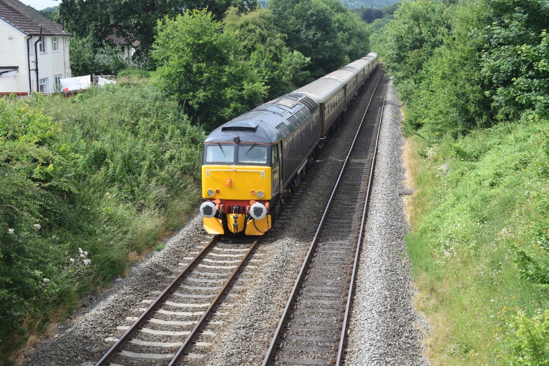 Hardley Distant on Train Siding: CURRENT: 45118 'The Royal Artilleryman' (Front - 1st Photo) and 57311 (Rear - 2nd Photo) pass Rhosymedre near Ruabon
today with the...