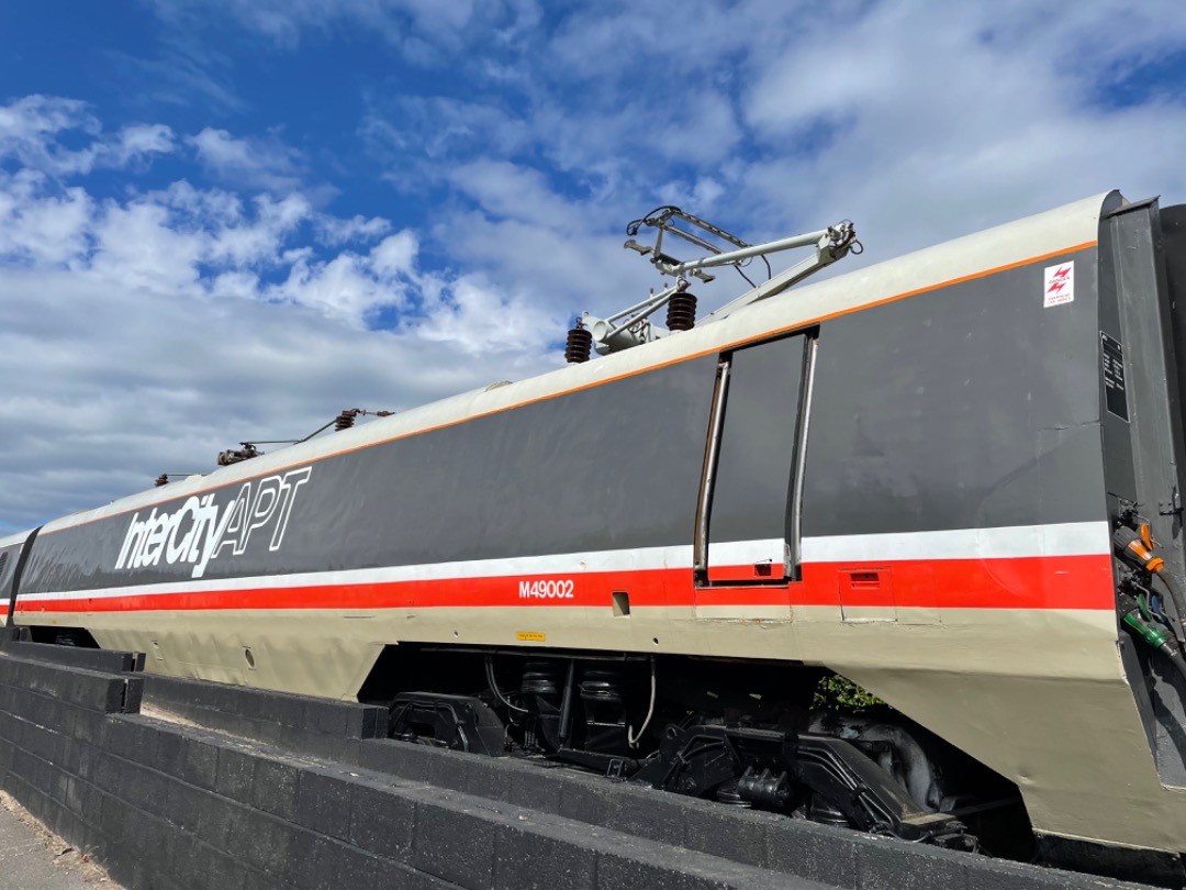 Andrea Worringer on Train Siding: The fabulous APT in all her glory at Crewe Heritage Centre featuring my @On_The_Rails APT shirt