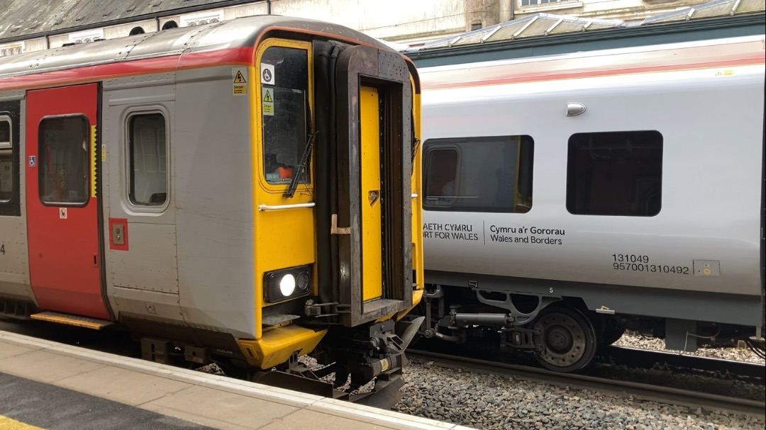 Theo555 on Train Siding: Today I went out to Shrewsbury and saw a few Transport for Wales Trains, unfortunately it wasn't the best day for me as my WMR
class 196 was...